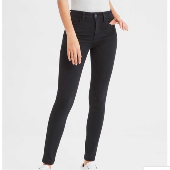 American Eagle Outfitters Denim - American Eagle Super Stretch x4 High Rise Black Jegging 10